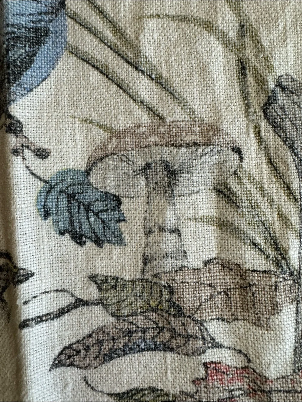 Vintage 1970s Kay Dee Wilderkind Pure Linen Tea Towel/Wall Hanging.